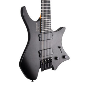 Strandberg Boden Metal NX 7 Electric Guitar in Black Granite, Roasted Maple Neck