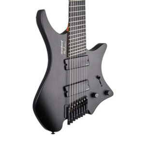 Strandberg Boden Metal NX 8 Electric Guitar in Black Granite, Roasted Maple Neck