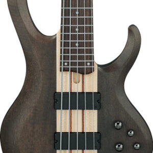 Ibanez BTB605-TGF BTB Series 5-String Bass Guitar in Transparent Grey Flat