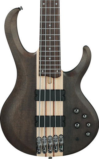 Ibanez BTB605-TGF BTB Series 5-String Bass Guitar in Transparent Grey Flat