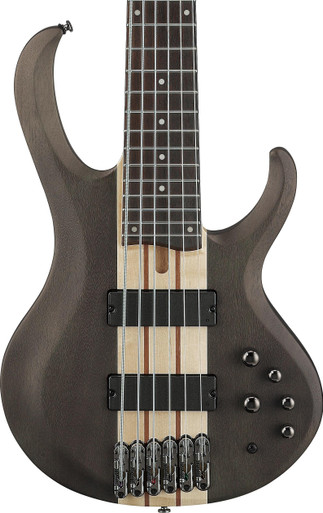 Ibanez BTB606-TGF BTB Series 6-String Bass Guitar in Transparent Grey Flat