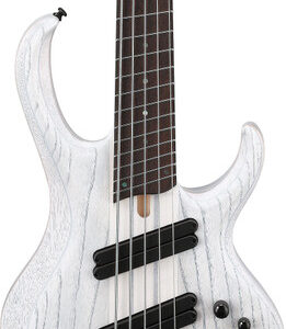 Ibanez BTB865MS-TWF BTB Series 5-String Bass Guitar in White Flat, Multiscale Fretboard