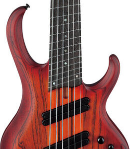Ibanez BTB866MS-BRF BTB Series 6-String Bass Guitar in Brown Topaz Burst Flat, Multiscale Fretboard
