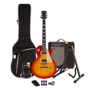 EastCoast L1 Electric Guitar Starter Pack in Heritage Cherry with 35W Amp & Accessories