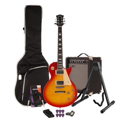 EastCoast L1 Electric Guitar Starter Pack in Heritage Cherry with 35W Amp & Accessories