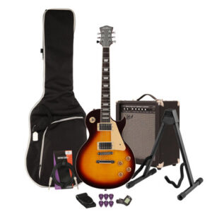 EastCoast L1 Electric Guitar Starter Pack in Vintage Sunburst with 35W Amp & Accessories