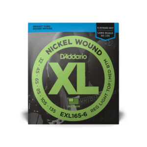 D'Addario EXL165-6 6-String Nickel Wound 32-135 Long Scale Bass Guitar Strings