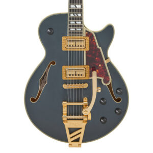 D'Angelico Deluxe Bob Weir 3 Semi-Hollow Electric Guitar in Matte Stone