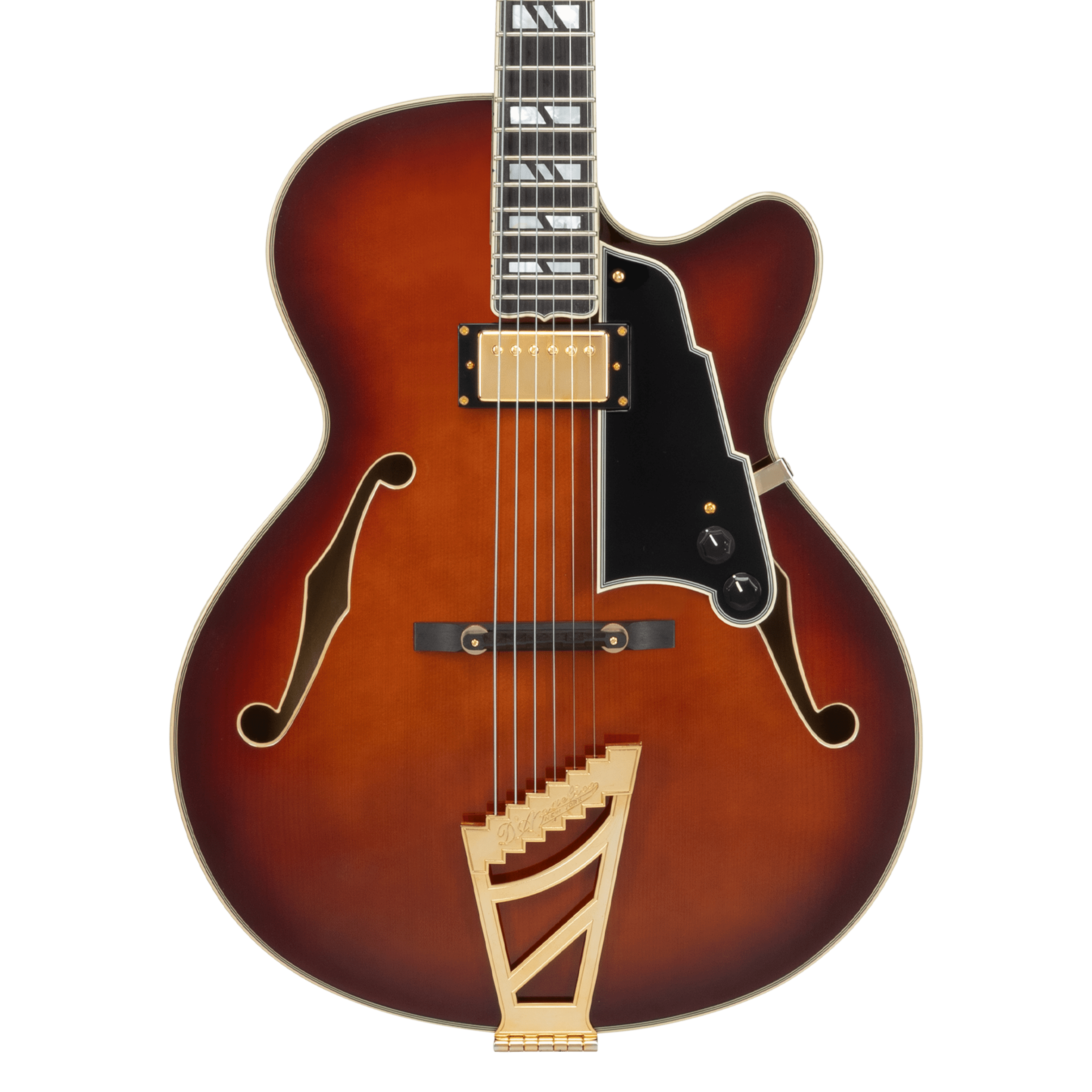 D'Angelico Excel 16 Archtop Electric Guitar In Amaretto Burst
