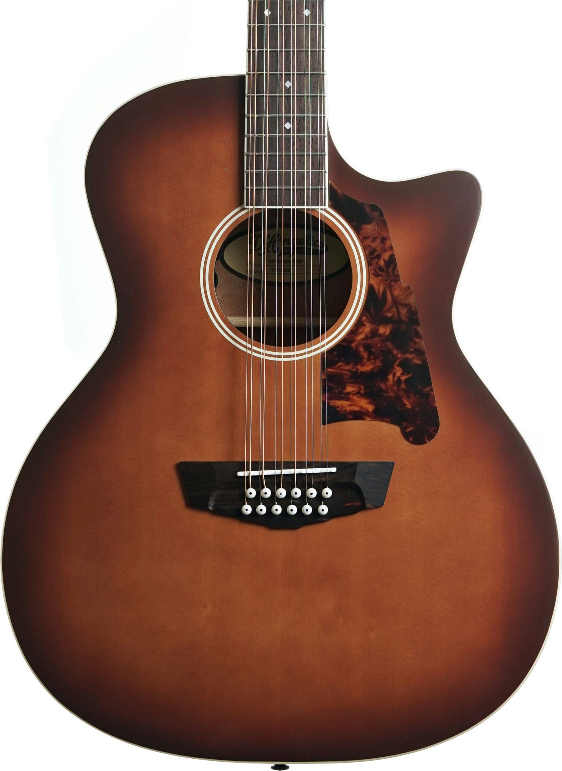 D'Angelico Fulton Grand Auditorium 12-String CE Electro Acoustic in Caramel Burst