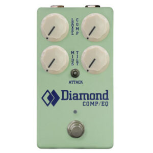 Diamond Limited Edition Comp/EQ Optical Compressor and Tilt EQ Pedal in Surf Green
