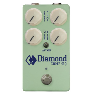 Diamond Limited Edition Comp/EQ Optical Compressor and Tilt EQ Pedal in Surf Green
