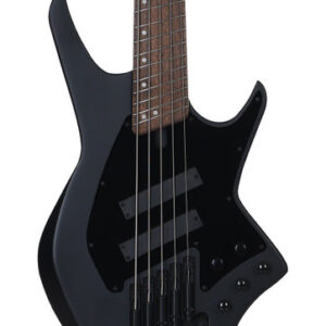 HILS NEXT HNB5 5-String Bass Guitar in Satin Black with Fanned Frets