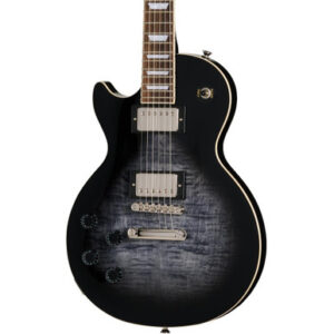 Epiphone Les Paul Tribute Plus Left Handed Electric Guitar in Transparent Ebony Burst