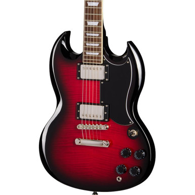 Epiphone SG Tribute Plus Electric Guitar in Cherry Burst