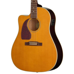 Epiphone Inspired by Gibson J-45 Studio EC Left Handed Electro Acoustic Guitar in Natural