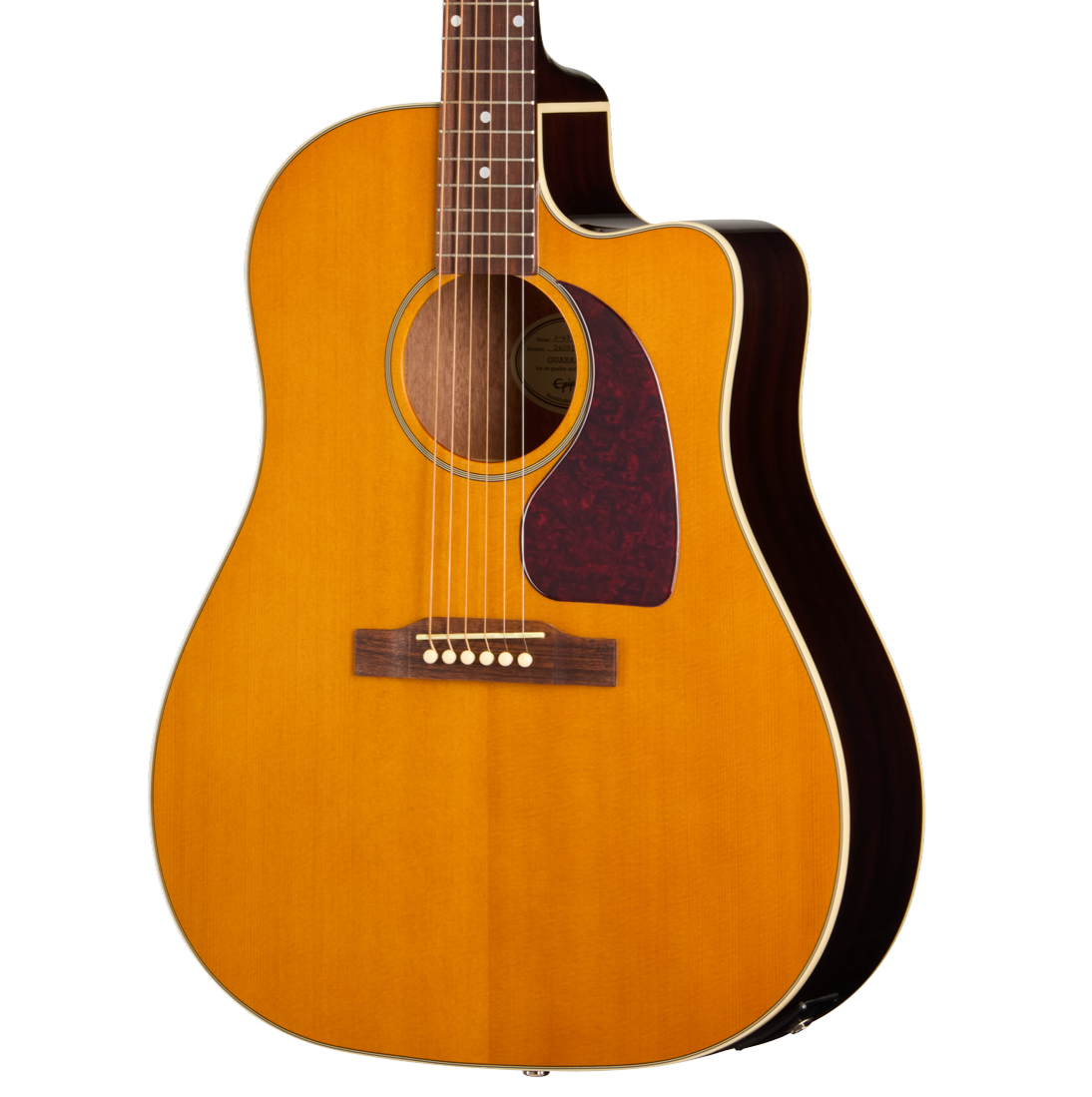 Epiphone Inspired by Gibson J-45 Studio EC Electro Acoustic Guitar in Natural