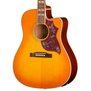 Epiphone Inspired by Gibson Hummingbird Studio EC Electro Acoustic Guitar in Heritage Cherry Sunburst