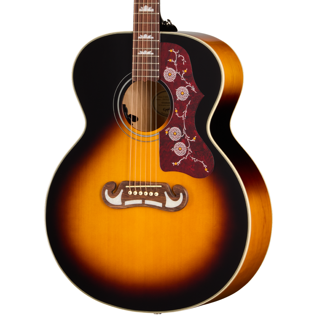 Epiphone Inspired by Gibson J-200 Studio Electro Acoustic Guitar in Vintage Sunburst