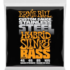 Ernie Ball Hybrid Slinky Stainless Steel 45-105 Bass Guitar Strings