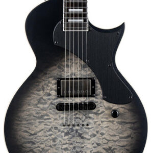 ESP LTD EC-01FT Electric Guitar in Charcoal Burst Teardrop Satin
