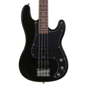 EastCoast PJ4 Electric Bass Guitar in Black Rosewood Fretboard