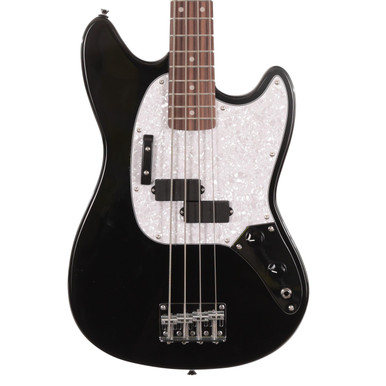 Eastcoast MSB Short Scale Bass Guitar In Black With Rosewood Fretboard