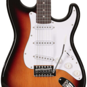 EastCoast ST1 Electric Guitar in 3 Tone Sunburst with Rosewood Fretboard