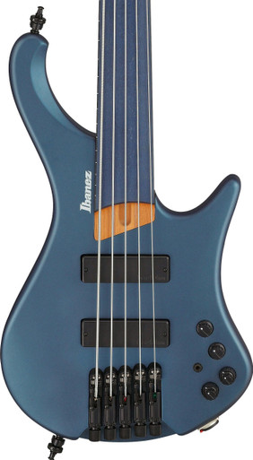 Ibanez EHB1005F-AOM 5-String Headless Fretless Bass Guitar in Arctic Ocean Matte