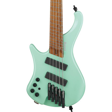 Ibanez EHB1005MSL-SFM Left Handed 5-String Bass Guitar in Sea Foam Green Matte