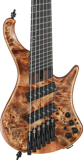 Ibanez EHB1506MS-ABL Multiscale 6-String Bass Guitar in Stained Antique Brown