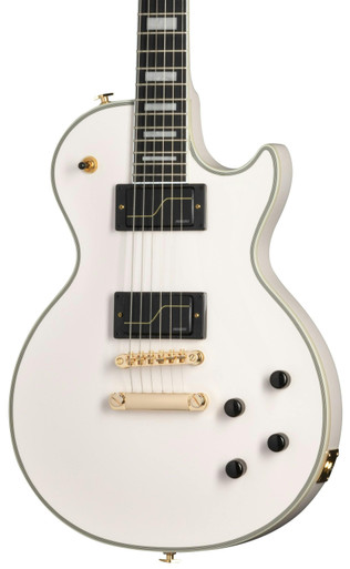 Epiphone Matt Heafy Les Paul Custom Origins Electric Guitar in Bone White - Image 1