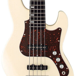FGN Expert Mighty Jazz EMJ5-AL-R Bass Guitar in Antique White