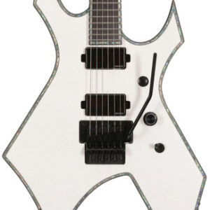 BC Rich Extreme Series Warlock Electric Guitar with Floyd Rose in Matte White