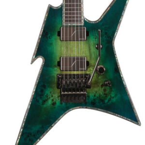 BC Rich Ironbird Extreme Exotic Floyd Rose Guitar In Cyan Blue