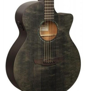 B Stock: Faith Naked Venus Cut Electro Acoustic in Black Spruce/Mahogany Satin 001
