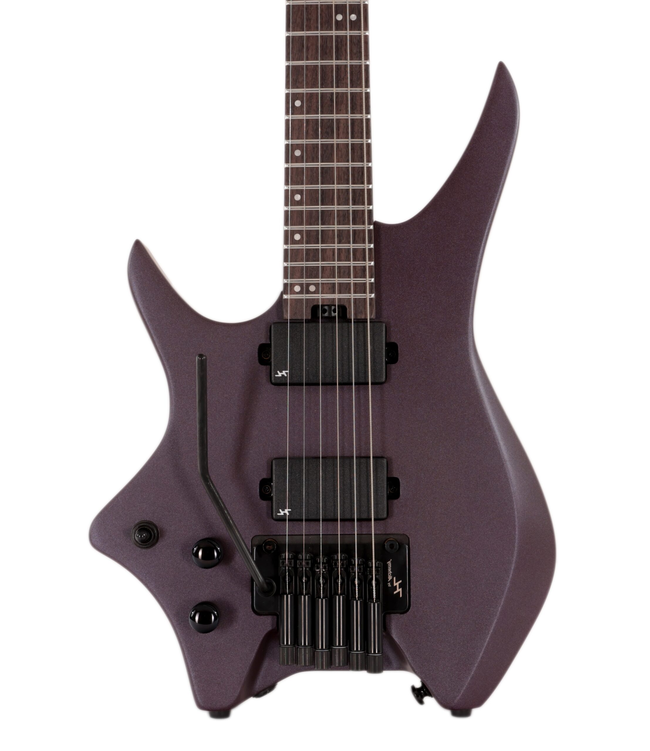 HILS NEXT HN5 Left Handed Headless Electric Guitar in Satin Metallic Deep Purple