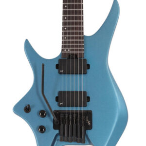 HILS NEXT HN5 Left Handed Headless Electric Guitar in Satin Metallic Electric Blue