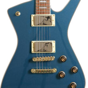 Ibanez IC420ABM Iceman Electric Guitar in Antique Blue Metallic