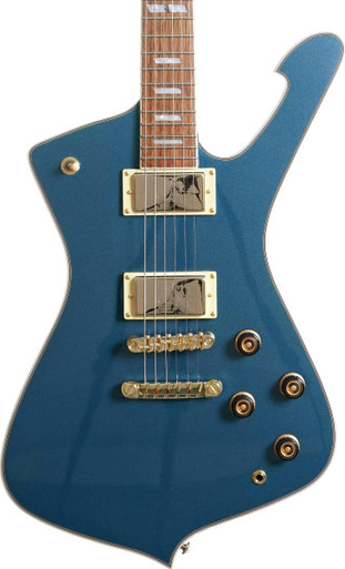 Ibanez IC420ABM Iceman Electric Guitar in Antique Blue Metallic - Image 1