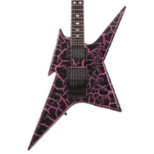 BC Rich Ironbird MK1 Legacy Floyd Rose Guitar in Purple Crackle