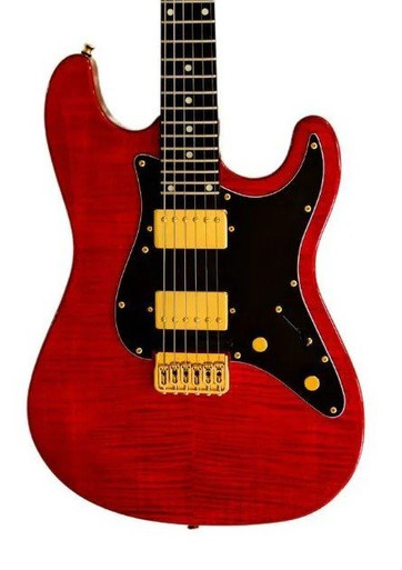 Jamstik Deluxe MIDI Guitar In Red with Black Pickguard