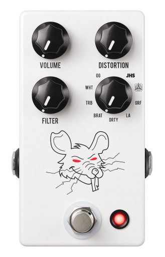 JHS Pedals Packrat 9 in 1 Rat Distortion Pedal in White