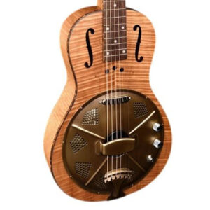 Johnson 860E Parlour Electro Acoustic Resonator Flamed Okoume