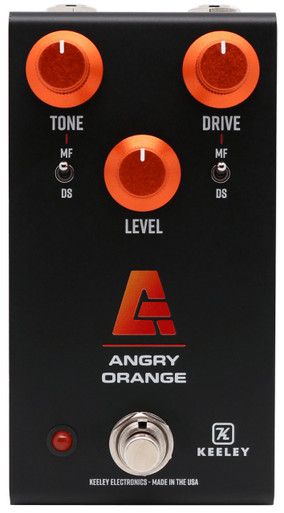 Keeley Angry Orange 4-in-1 DS-1 and Civil War Big Muff Style Distortion and Fuzz Pedal