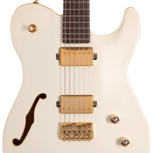 Chapman Chris Robertson Signature SAR63 Electric Guitar in Stone White With Roasted Maple Neck