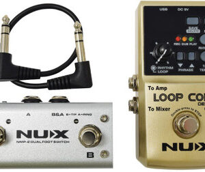 NUX Loop Core Deluxe Bundle Looper Pedal and NMP-2 Dual Footswitch