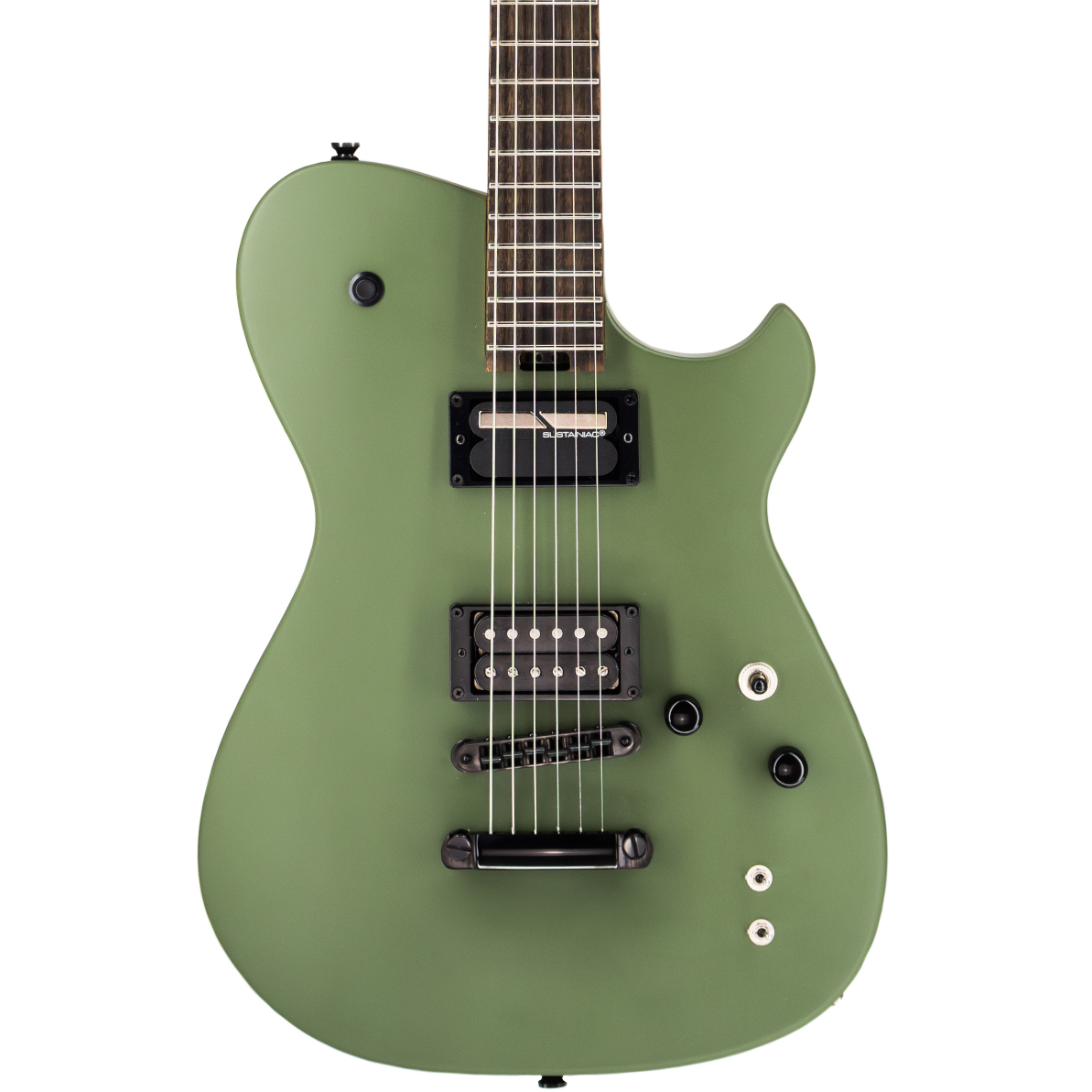 Manson Meta Series MBM-2H Sustainiac Matt Bellamy Signature Electric Guitar in Satin Olive Green