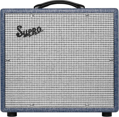 Supro 1608R Montauk 1x10 15W Combo Amp in Blue Rhino Hide