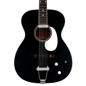 Orangewood Juniper II Baritone Live Rubber Bridge Electro Acoustic Guitar in Black Satin